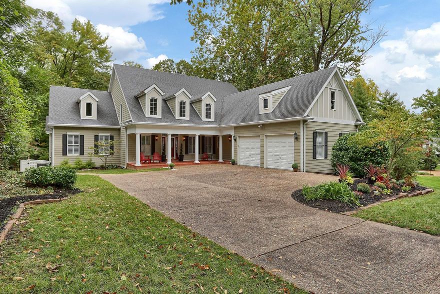 Meticulously maintained original owner 1.5 story home in a prime Ladue Location!  Nearly 5500 sq ft of fin living space with open concept floor plan and tons of updates.  Wood flooring on the main fl living spaces w/ vaulted ceilings and natural light as soon as you enter.  Updated kit with white cabinetry,  granite tops and hearth room with see through gas fireplace opens into the great rm with wall of windows and separate dining rm.   Main fl master suite w/ huge w/i closet and updated bath w/ dual vanity & sep tub & shwr.  Back staircase leading to separate rm above the garage is the perfect get away for kids/office/man cave. Fin w/o LL w/ rec room, BR, full bath, workout rm and tons of storage space.  Exterior  w/ James Hardy siding, professional landscaping and oversized 2 car garage, irrigation system, fenced in flat lot & a great deck & patio area.  Addtl features: plantation shutters, Pella windows & doors and so much more to see in person! Additional Rooms: Mud Room