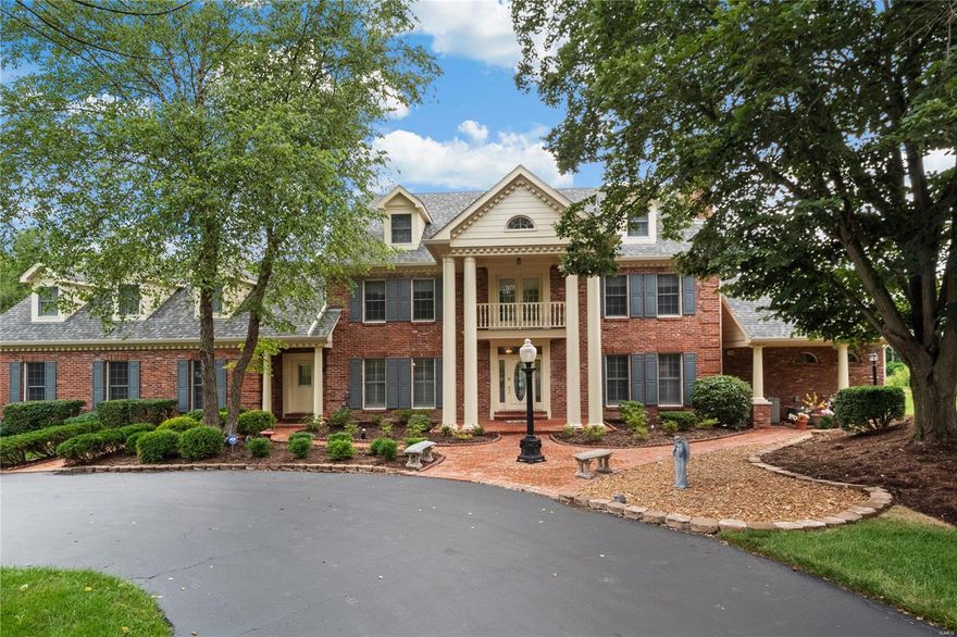 Price Improvement! Impressive 1.5 story home at the end of a cul-de-sac in Town & Country/Parkway West Schools, on over an acre. The 2 story entry opens to the dining rm, office & main living area. Solid pristine wood flrs, extensive moldings, 9-ft ceilings, plantation shutters throughout. This 5+bedroom home offers gorgeous design features with exceptional quality & attention to detail. Main Flr Master Bedroom addition (2018) w a study, large walk in his & her closets & screen porch. Gourmet White Kitchen also renovated in 2018 w top of the line appliances, large center island & breakfast rm w an abundance of natural light. Upstairs is the former master suite w spa bathroom & large organized walk in closet, & 3 additional bedrooms, 1 of which is an ensuite. Lower level w spacious family area, kitchen, bar area, another bedroom & full shower, walks out to the covered porch and pool. This property has fabulous updates and is well maintained. Main level laundry/mud rm and a 3 car garage. Additional Rooms: Sun Room