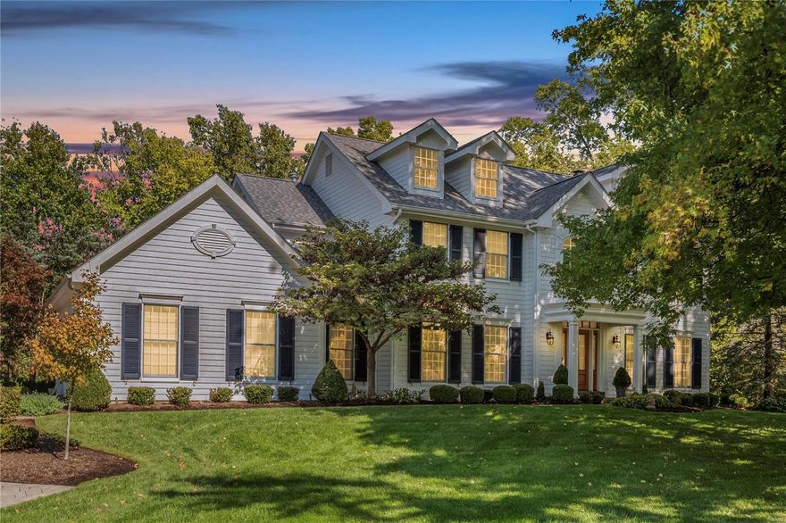 This exceptional 4 bed/3.5 bath in the prestigious Ladue community invites you w/ its warm & welcoming ambiance. The 2-story entry is a wonderful first impression, showcasing the abundance of natural light and functional layout. The living areas exude cozy energy, inviting you to unwind by the fireplace or gather at the bar. The living spaces & a quaint dining room will lead you to the heart of the home- the kitchen! W/ an abundance of space & large center island, it's the ideal setting for culinary creativity & entertaining alike. 4 generously sized bedrooms ensure everyone in the family enjoys their own privacy. The primary suite is a true sanctuary, featuring a spa-like en suite and walk-in closet. Additional bedrooms feature ample storage, plush carpeting, & share 2 full baths in the UL. Situated on a meticulously landscaped property, you’ll enjoy having your morning coffee & entertaining on the deck in the private and serene backyard. Don't miss out, come visit today!