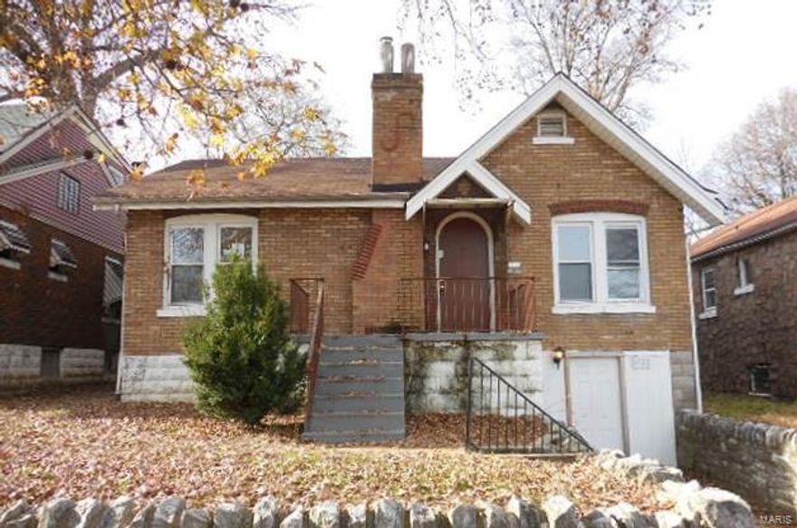 This Velda Village home is priced right and offers wonderful potential! You will appreciate the handsome brick exterior and the spacious back yard. Features include wood floors, an enclosed back porch, and a partially finished lower level. This great property is situated in a convenient location and on a nice block. The seller requires that offers subject to financing must be accompanied by a lender pre-approval letter dated within thirty (30) calendar days of the date of an offer. Please include proof of funds for all offers that are not subject to financing. SpecialListingConditions: Foreclosure