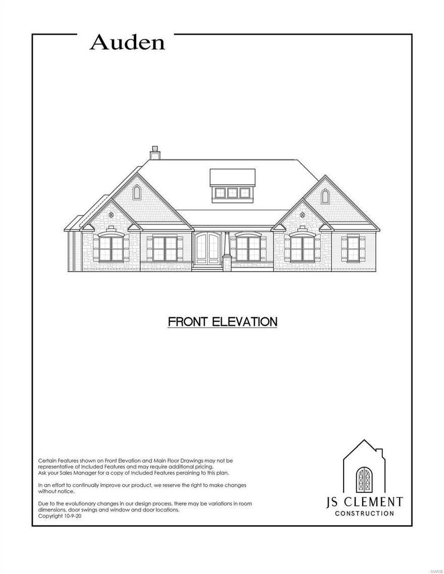 New Construction.  Defiance, Francis Howell Schools! Planned and Custom Luxury New Homes! NEW Development opportunity in a breathtaking Tree-Lined neighborhood; 3-Acre Lots or More! this Auden-Ranch Boasts 2,790 sf of hand crafted finishes and luxury amenitites that will satisfy your tast in traditional and current design trends.  10' Ceilings and 8' Doors, 3-Bed, 2.5 Bath, 3-Car Side Entry. Custom Brick and Stone front elevation; Stone Great Room Gas Fireplace; Quartz countertops throughout... Lets personalize your home together on one of our remaining Lots in Auden Prairie, a 16 Home picturesque, private country setting, between Defiance, New Melle and Lake St.Louis and only 15 minutes from Chesterfield Valley. Close to August Busch Memorial Cosnervation Area. Weldon Spring Conservation Area, Broemmelsiek County Park, the Katy Trail and Missouri Wine Country.  THIS IS A "TO BE BUILT"