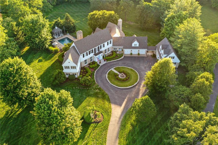 Stunning estate property on 2.37 manicured acres located in the private gated Village of Country Life Acres. You truly do feel as if you are in the country even though you're minutes from hospitals,highways, and shopping."Full Cry" was built in 1929 to stand the test of time and has been significantly updated. Over 5700 square feet of living space comprised of 4+ beds, 3 full and 3 half baths plus 5 cars of garage space… 3 attached and 2 in the unfinished carriage house which has roughed in plumbing and is ready to be finished as the perfect guest cottage or MIL/nanny suite. This home is perfect for entertaining with large spaces opening to patios, porches and pool surrounding the house and carriage house. Additional Rooms: Mud Room, Sun Room