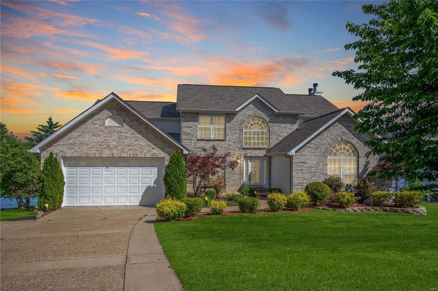 This stunning Atrium 1.5 story home offers 5 Bdrms, 4.5 baths & approximately 4351 sq ft of living space. 6 total garage spaces. Amazing LR overlooks the lake and features wood floor, soaring 16 ft tall vaulted ceiling, and gas fireplace. New, custom kitchen with granite countertop, center island breakfast bar, large pantry, SS appliances, and stone around the cooktop. Wood floors and tray ceiling in the dining room. Main flr mstr suite features 2 walk-in closets, and luxury bath with 2 vanities, whirlpool tub, and shower. Another bdrm on the main flr overlooks the lake. Upstairs you will find a loft with wood flr, and 3 more bdrms (all with walk-in closets) and 2 more full baths (one is private). Downstairs is amazing with a family/rec room, gas fireplace, wet bar, another full bath and storage. LL garage is 41ft x 21ft, for 4 cars or a boat trailer. Nice boat house w/electric, covered patio, and built-in grill area. The best of waterfront living!