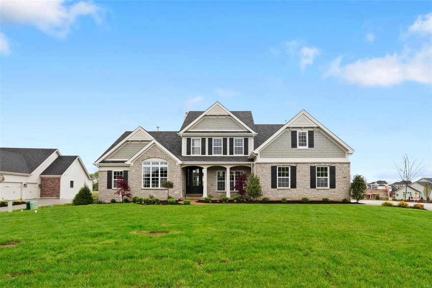 Beautiful open soty and a half plan in the Premier Chesterfield community of Fienup Farms. This 5 bedroom and 4.5 bath home boasts a 3 car side entry garage, 9' foundation pour, 9' first floor ceilings with vaults/coffers, covered deck with fireplace, custom cabinetry, Wolf/Sub-Zero Appliances, Quartz countertops, extensive trim work, wood floors, wet bar, great room fireplace and much more. Additional Rooms: Sun Room