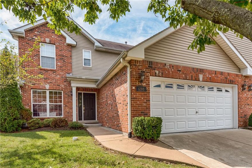 This is a BRIGHT, OPEN, & SPACIOUS floor plan, in a wonderful location! Approx 2700 SQ.FT. includes a FABULOUS FIN LL.  9ft CEILINGS on the main level are accented by a classic arched opening between the LivRm & DinRm. ALL NEW CARPETING -Sept 2016! The large Kitchen features 42in cabinets w/crown accent, center island, 21' of counters, & convenient pantry. The adjoining Brkfst Rm opens out onto the back deck w/patio below...perfect for relaxing! On the 2nd flr, enter the Master Suite thru its French doors. Its walk-in closet is 9x7, & the private bath features a separate tub, shower,double-bowl vanity,& nice ceramic flr. The other 2 bdrms share a full bath w/ceramic tile flr. The LL features a large 23x14 RecRm w/ focal points of a second gas fplc, wet bar w/granite countertop, & a wall of built-in bookcases! The current owner uses another finished room for overnight guests, adjacent to a wonderful full bath. Don't miss the convenient main flr laundry w/sink. ...Ladue Schools too! WOW! Location: Suburban