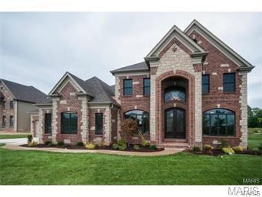 Under Construction, Chesterfield, Rockwood Schools!  Built by one of St. Louis' premier hands on builders Claymont Development, LLC - Wesley Byrne. ThIS WINGATE III is a spectacular 4br, 3.5ba 1.5 story w/appx 3800 sq ft of finished living space. This elevation features a warm blend of brick and stone and features a 4 car courtyard garage. Entry foyer makes a striking first impression with it's marble flooring & leads to an inviting 2 story great room w/gas fireplace. Gourmet kitchen w/custom cabs, SS appliances & granite will impress the most discerning buyer. Breakfast room & hearth room are the perfect places to relax & unwind. Formal dining room is perfect for entertaining guests. Master suite has crown, upgraded master closet system, lux bath w/whirlpool tub & sep. shower w/frameless glass enclosure & framed mirrors. 3 addl beds & 2 addl baths don the upper level. Other: 10' first floor ceilings, iron entry door, 8' interior doors, central vac, security,  custom paint & MORE!