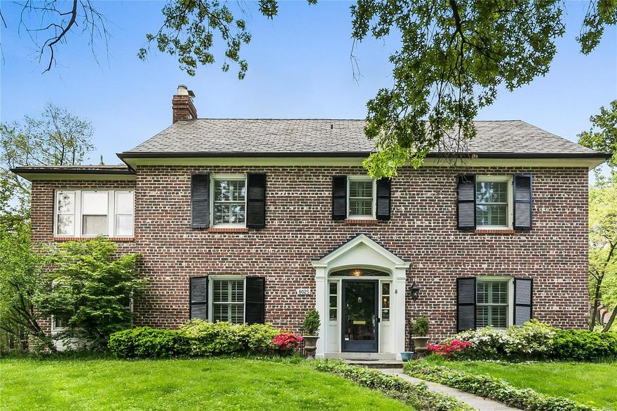 Don't miss this wonderful Clayton Colonial - one of the prettiest and largest homes in coveted Davis Place. First floor boasts a lovely center hall entry, a spacious formal living room w/marble-tiled fireplace & custom bookshelves, a bonus sunroom, a stunning formal dining room w/built-in corner cabinets & window seat, an oversized gourmet kitchen w/huge center island which opens to the breakfast area with built-in bar & desk and a family room w/bookshelves & French doors to the patio. On the 2nd floor, the spacious master suite has newer marble bath w/custom shower and attached sitting room or office. Second en-suite bedroom/2nd master has a walk-in closet & attached bath. Two more bedrooms share a renovated hall bath. Lower level has a media/rec room, large laundry room plus plenty of storage. Lovely flag stone patio w/custom stone outdoor fireplace plus large yard w/custom wood playhouse. Slate roof. 2-car garage. Newer windows & flooring. This one will check all your boxes! Additional Rooms: Sun Room