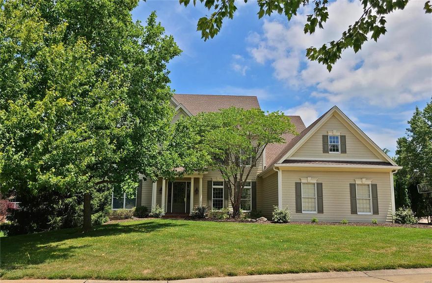 Open floor plan with hardwood flooring flowing throughout main level. New carpet in FR, entire upper level, stairs and LL. Fresh neutral paint. Some newer lighting. 10-ft ceilings. Massive kitchen with huge center island, top-of-the-line stainless steel appliances including 6-burner Viking gas range, subzero fridge/freezer, Wolf dbl wall ovens, 42-inch cabinets. Butler pantry with wet bar. Extra-wide stairs. Spacious master with huge bath (15x20) and walk-in closet(19x11). Three addl bedrooms, two full baths finish upper level. Finished walk-out lower level offers rec room, wet bar, full bath, bedroom, office space and two storage rooms. Inground saltwater, gunite pool. Fire-pit with gas line.  Great view of subdivision lake. Brand new HWH, 2/21. 6-inch gutters, 2019. Pool filter & pump, 2019.