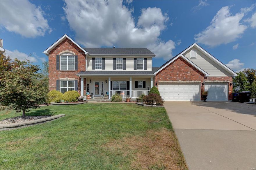 This home is nestled on a cul-de-sac which welcomes you with a 2-story foyer & 3 car garage. Columns lead into the beautiful sitting room. Which brings you to the spacious great room with a cozy wood-burning fireplace. The kitchen has plenty of GRANITE counter space & an island. Along a breakfast room with a bay window. Need more reasons to love this home? How about a main floor laundry & mudroom. Half bath completes the main level. Spindled staircase leads you to the 2nd floor. Walk into your master suite and be greeted by natural light. You are not short on closet space in this room & along with a large master bath. 3 additional bedrooms & full bath finish off the 2nd floor. Finished lower level offers more room for entertaining. A space for a potential 5th bedroom in LL. Walk-out to your private fenced in backyard which backs to trees. Enjoy entertaining on your large deck. Yard is already setup for a pool/patio as well. You need to come out and see this home today! Additional Rooms: Mud Room