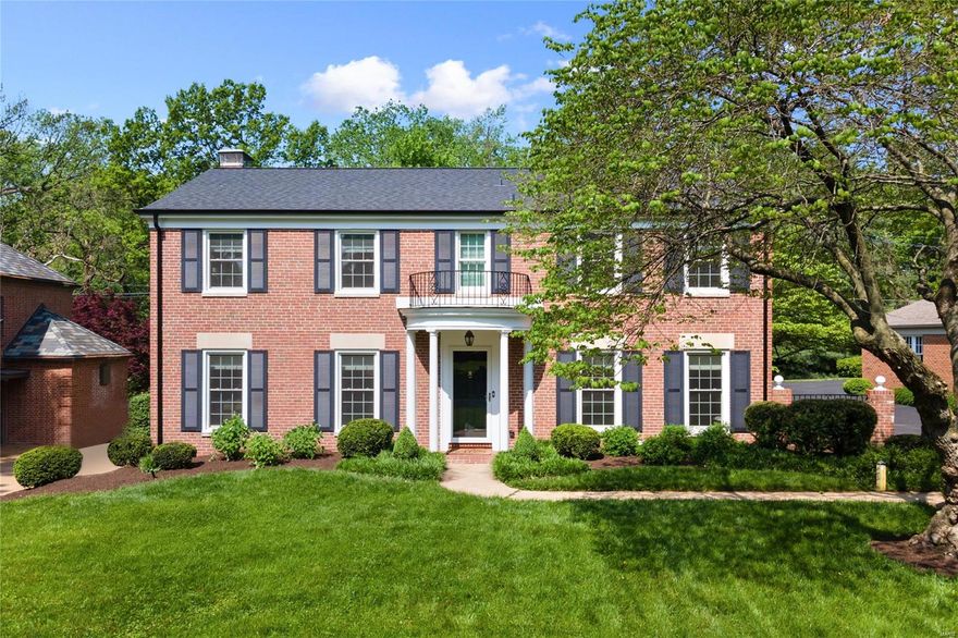 This gracious center hall Colonial, in the popular La Hacienda neighborhood, is move-in ready. Gorgeous oak hardwood floors, beautiful moldings and an arched doorway into the formal LR are just some highlights of the main level. The white kitchen adjoins the light-filled breakfast room & boasts a center island w/seating, custom tile backsplash, SS appliances, gas range and generous counter & cabinet space. The kitchen opens to the FR, which features a beautiful gas fireplace with granite hearth and built-in cabinets and accesses the thoughtfully landscaped aggregate stone patio through a sliding glass door. Upstairs the primary suite includes a large walk-in closet and spa-like bath with marble tile flooring, dual sinks and oversized steam shower. 4 other bedrooms (one with convenient laundry) & an updated full bath with custom walnut vanity complete the 2nd floor. The large finished LL has not one but two rec/game areas, kitchenette with stunning cement tile backsplash and half bath.