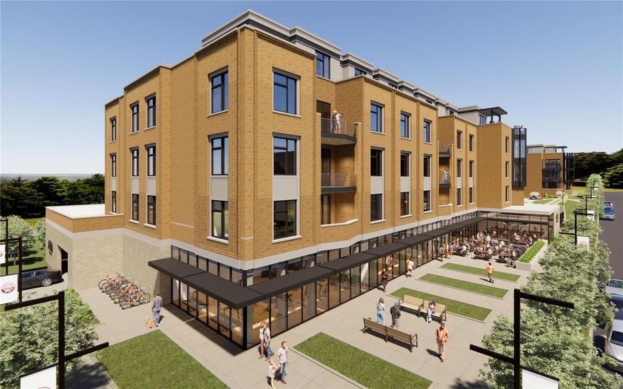 Aria Luxury Residences, Kirkwood's Newest Most Spectacular Mixed-Use Condominium Development in downtown Kirkwood. There are 7 floorplans to choose from ranging in size from 1,788 sq ft 2,452 sq ft. Two & Three-bedroom units, 2.5-3.5 baths plus office/den features floor-to-ceiling windows, 10ft ceilings, fireplace, 5" wide-plank wood floors & 2 secure climate-controlled parking spaces. Designer kitchen w oversized island, Kohler fixtures, custom cabinets, quartzite countertops & Thermador appliances. Primary suite features large windows, walk-in closet, walk-in glass shower, double sinks, custom cabinets. Stunning 5-story brick & limestone bldg. sits on landscaped grounds featuring park-like plaza. Upscale amenities incl, generous laundry room w cabinets & sink, smart home pkg allowance, private secure storage on unit floor, Secure mail & pkg room. Adjacent to Kirkwood Performing Arts Center, steps from shops, restaurants, Farmers Market
UNIT A-102 HAS A UNIQUE 48'x15' REAR PATIO!