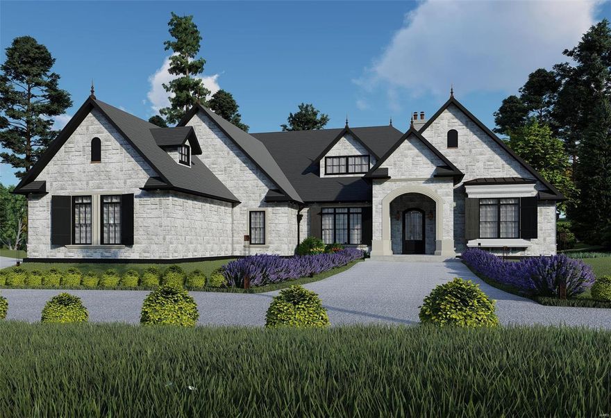 Welcome to Mosley Grove, the newest four home site private enclave located in the Ladue School District. This home is situated on a gorgeous 2.28-acre site and is the last remaining lot. This beautiful Kennerly Custom Home features a stunning interior comprised of custom finishes throughout. From Kohler Fixtures to Job Finished Hardwood flooring and Professional Grade Appliances - no detail is overlooked. The huge great room boasts banks of windows and expansive sliding-door systems for plenty of natural light. Other highlights include a fabulous open-design kitchen with massive island and a walk-in pantry. Large mudroom and laundry room complete the first level. A luxurious Master Suite with gorgeous bath and closets complete this home. Your imagination is your only limitation. Build your dream where tranquility awaits. Renderings are a general representation of the property TBB and are subject to change. Pool shown is not included in list price, subject to additional upgrade costs. Additional Rooms: Mud Room