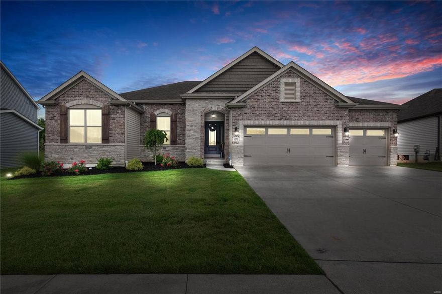 Why wait a year to build when you can have this incredible, nearly new home now, and for far less than you could build it! Endless upgrades can be found everywhere you look, from the moment you walk through the front door and onto the beautiful hardwood floors. Step into the kitchen where you will be in awe by the perfect island - a chef and entertainer's dream. Once you turn and see the floor to ceiling stone fireplace, you’ll know this is the one! Outside you'll find a large covered patio and private, fully fenced yard with irrigation and trees for additional privacy. Working from home? You'll love your new office, with wainscoting, French doors, and built-in speakers. The owner’s suite is like a perfect oasis, separate from the rest of the house with his and hers closets and a large bathroom. Dog lovers rejoice! Never again will you need to bring your muddy dog through the house to the bathtub. Rover gets his own pet spa in the garage. Skip the builders and get your dream home now!