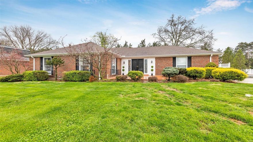 *NEW LISTING* (Showings start at Open House 4/24, 1-3pm) This beautifully updated sprawling ranch has it all-  style, character, upgrades and a strong sense of home, located on a prime quiet street. As you step into the entry foyer, you'll be greeted by elegant wood floors that highlight a gracious floor plan with an ideal mix of formal and informal spaces. The light-filled formal living room opens to an elegant dining room with vaulted ceilings and masonry fireplace. Next you'll find the heart of this home- the kitchen. The HUGE eat-in kitchen provides ample space for guests or a perfect hub for daily life. Built for relaxation, the sunroom with dual skylights overlooks the fenced level lot. Private master with en suite and ample closets, 2 add'l beds, hall bath and hidden mad-men style bar closet complete the main floor. LL rec room, sleeping space, full bath and newer roof/systems add extra value to this already ideal property. This impeccably maintained home is truly one of a kind! Some Accessible Features Additional Rooms: Sun Room