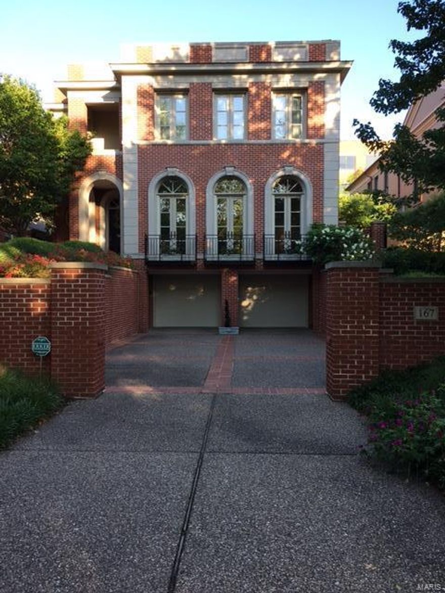 QUALITY...LOCATION at its BEST. Welcome home to a exquisite, inviting 2-story custom built Ellermann home in desirable heart of Old Town Clayton. Lush landscaping surrounding home to ensure privacy/serenity w/built-in sprinkler/alarm sys/heated driveway/front stairs/outdoor lighting. Soaring entry foyer. Open floor plan flow was key in the design w/ neutral tones throughout. Magnificent LR, gas fpl and french doors. Beautiful wood floors, special millwork and heightened ceilings throughout. Spacious DR for the utmost sophisticated entertaining w/wet bar. Family room w/gas fpl/ custom bookcases. Gourmet Kitchen with customized cabinetry, center island w/granite counter tops. Private breakfast room w/ surrounding windows providing natural light. Gorgeous outdoor terrace for those special dinner parties. Accessible elevator for all 3 floors, LL full laundry rm, 2nd flr laundry rm, wine cabinet, 3 car garage, One owner lovingly cared for throughout the years, A JEWEL OF A PROPERTY.