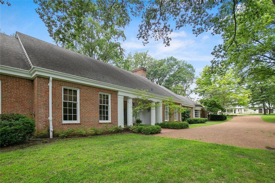 Bright & vibrant, located in the heart of Ladue, this Higginbothem built home welcomes you from the moment you enter. Large foyer opens to 25x5 gallery hallway. High ceilings on main gives spacious feel! Liv Rm w 14ft bow bay, limestone fireplace, & arched bookshelves. Gourmet kit w huge marble island, stainless appliances, ice maker & oversized sub zero fridge & freezer. Elegant Dining rm & unique inviting octagon breakfast rm flows nicely off kitchen. New mud rm w double ovens & built-ins. Fabulous Great Rm w limestone frpl opens to charming covered veranda w brick fireplace perfect for entertaining. Spacious Main flr Master Suite w dress rm & new lux bath. Plus add.. guest bedrm suite on main. 2- 1/2 baths & main flr laundry complete first. 2nd Flr has 3 add. large bedrms w 2 new baths as well as bonus rm. There is also a 23x22 storage rm on second. Lush 1.8 acres w “The Hamptons” style inground pool. LL offers rec. rm, 1/2 bath & tremendous storage space. 3 car side entry garage. Additional Rooms: Mud Room