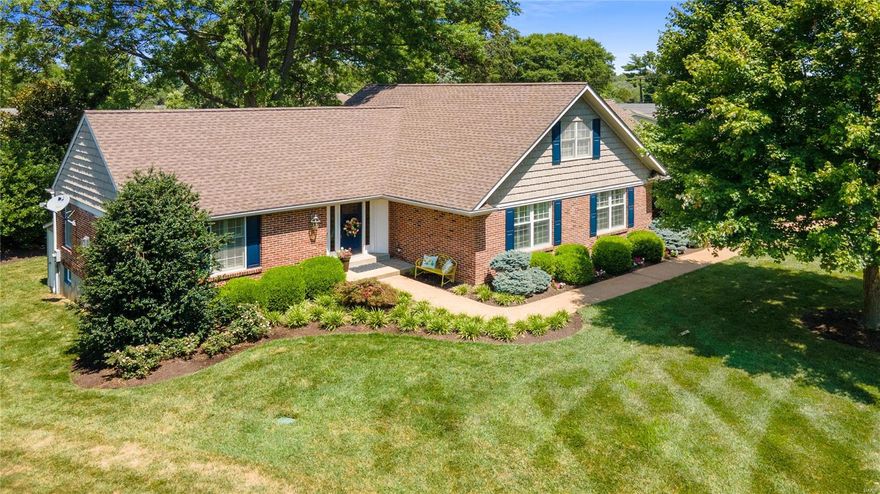 Prepare to Fall in Love. Renovated for Today's Lifestyle & Entertaining. This 4 bedrm 3.5 bath home sits on a beautiful level /private lot in Kirkwood.  Luxurious Main Floor Primary Suite w/ high end bath & walk in closet. (There is a spot for laundry) Over 4100 Sq Ft of Living Space in the Open Concept w/ High End Finishes thruout. Gorgeous kitchen w/ honed granite/ Thick Quartz island w/ views of backyard. Lrg Bar area conveniently located btw living space & kitchen area. Charming sunroom/den off back w/ loads of windows. 2nd floor with 2 bedrooms and ample closets Plus Newer Full bath w/ jetted tub. Attractive open staircase to walk out lower level with great entertaining spaces plus beautiful bar area(Ice maker, refrig, micro, dishwasher) Exercise room.  Large 4th bdrm w/ egress window, walk in closet and newer full bath. Plenty of storage in unfin area. Sunroom opens to beautifully landscaped yard and Patios.  Huge Green space for play & room for a pool.  2 car side entry garage. Additional Rooms: Sun Room