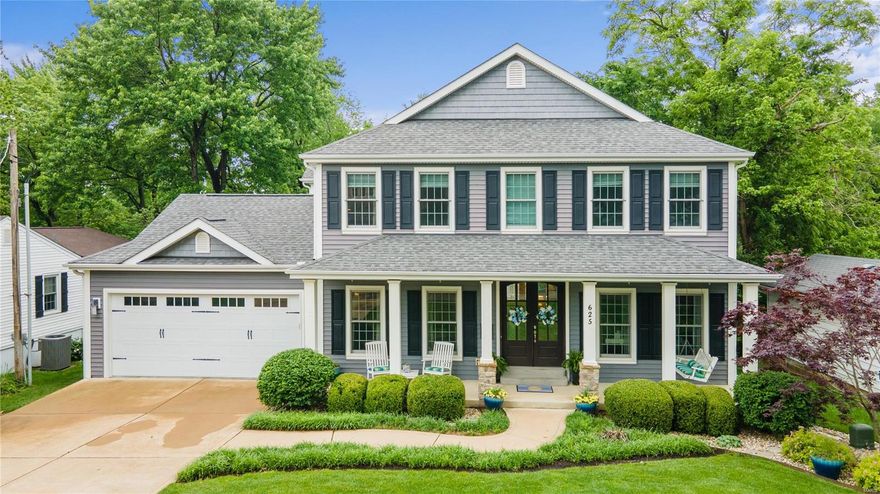 Tucked onto a private Kirkwood lane, 625 Florist is a true entertainer’s dream with over 4400 sqft set on nearly ½ acre lot. Gorgeous stained wood doors welcome you to the first floor with its custom millwork, crown molding, arched doorways, 9ft ceilings and newer hardwood floors. The spacious eat-in kitchen with prep-sink, beverage center and large center island is the heart of the home and opens to the great room with gas fireplace and wall of windows to the lush backyard--complete with built-in fire pits and tons of room to run and play. The 2nd floor features a luxury primary suite with 2 walk-in closets and spa-like bath including heated floors and jetted tub, as well as 2 additional bedrooms/baths and a laundry room. The custom-designed walk-out lower level is a real show stopper with a fabulous kitchen/bar area, gas fireplace, game room, full bath and the ability to create a true 5th bedroom if desired. This lovely Lewis built home is ready for you to move right in and enjoy! Additional Rooms: Mud Room