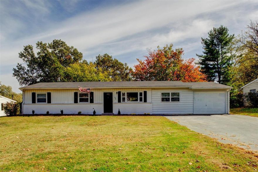 Check out this move in ready 3 bedroom Ranch right in the heart of Ballwin. Walking distance to the Ballwin Pointe and close to shopping and entertainment. The covered patio right off the kitchen would be perfect for a BBQ or just a relaxing evening outside. Plenty of closets throughout for storage as well as a one car attached garage This home has been well maintained and freshly painted. Kitchen, Living Room and Dining room all have luxury wood vinyl flooring. Large master with multiple closets. And located in the Rockwood School District. All appliances stay!!