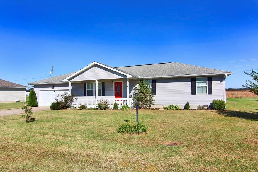 Custom built Ranch Home with 3 bedrooms, 2.5 baths, open concept living room/dining/kitchen, gas fireplace, all appliances including trash compactor, and washer/dryer. Plantation shutters throughout the home. Covered back deck and an above ground pool with decking around the pool. Attached 2 car garage. Level lot with field in the back of property. Many extra features with this custom home.