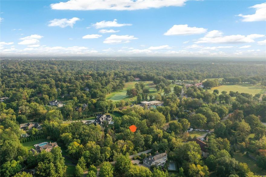 A rare opportunity to build your dream home on a private 3 acre lot in the storied St Louis Country Club grounds.  Surrounded by multi million dollar properties, this lush lot puts you in the heart of Ladue.  The sellers have a complete set of plans by architect Paul Fendler to build a gorgeous 8000 sq ft home.  Also includes a complete landscaping plan.  These plans have already been through the Ladue Architectural Review Board.  All paperwork and plans available upon request.