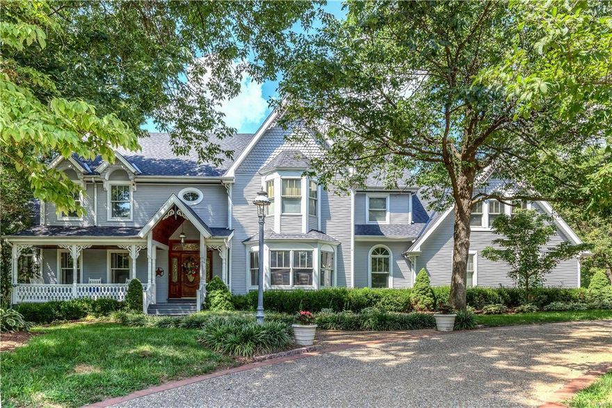 Spacious & light-filled Kirkwood home offers exceptional architectural features and sits on over an acre private wooded lot.  This gracious home features open floor plan w/ 9-foot ceilings, millwork & expansive rooms perfect for entertaining. The circle drive and front porch lead into entry w/ turned staircase & open to living & dining rooms & stunning library/den w/box bay ceiling & built-ins. Family room opens to heart of the home-a gourmet kitchen w/ granite counters, Dacor & Subzero appliances &planning desk in breakfast area. Sunroom w/windows on 3 sides has stunning views & walks out to deck overlooking pool & stone pathways through landscaped yard & built in fire pit. Upstairs the serene master suite has cove ceilings and lg. master bath. Four large bedrooms, office and 2 full baths complete 2nd floor. Walk out lower level continues attention to detail w/fireplace, built-ins, fitness rm & pool bath. 3 car garage, sprinkler system and home warranty. On quiet cul-de-sac street. Additional Rooms: Sun Room