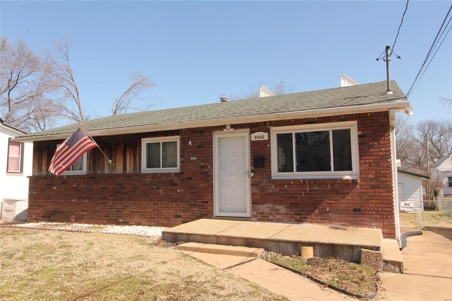 Charming Mid-Century Gem! This original-owner home, built in 1958, is full of character and potential. Featuring hardwood floors, it offers 3 bedrooms and 1 bath with an open living room that flows into the dining area. The kitchen retains its original metal cabinets, adding a touch of vintage charm. Windows were updated in 2016 and have original marble sills, enhancing the space. The HVAC was replaced in September 2022, and supplemental solar heat helps with winter heating bills. A spacious basement awaits your creative touch, and the working freezer installed during construction is included. The large, level fenced yard includes a shed with a durable metal roof. Off-street parking adds convenience. Sold as-is, with the seller making no repairs or inspections. Don’t miss the opportunity to make this timeless classic your own!