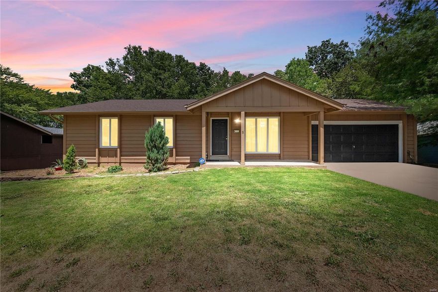 Affordable, private back yard and you can move right in! Located in the sought after Green Tree Elementary School and offers full Lake St. Louis amenities as well. The great room is open to the kitchen and the breakfast room with hardwood floors and opens to the deck overlooking thick trees in the backyard. (Note, the deck needs some repair) The owner’s suite offers hardwood floors, private bath, and access to the deck. The walk out lower level has luxury vinyl plank floors in the family room with a cozy wood burning fireplace, a full bath, fourth bedroom and an office.