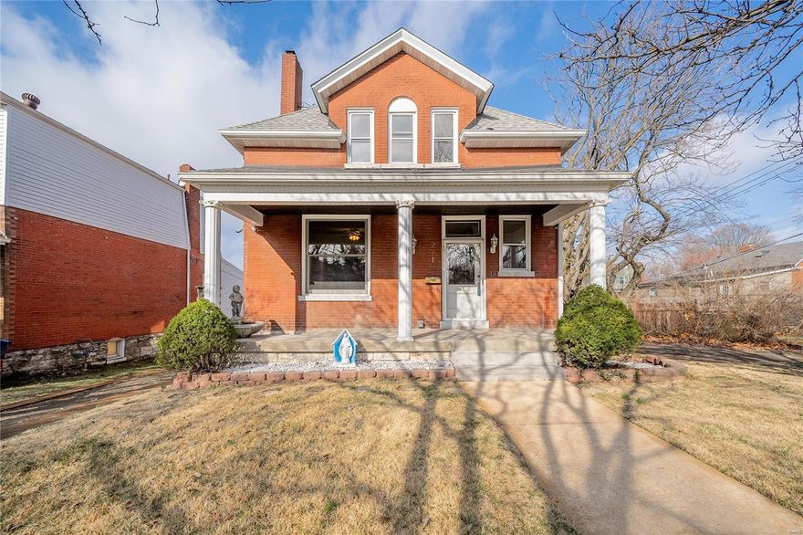 Est. 1901: Charming Home in sought after Clifton Heights combines Historic feel w/ Modern Amenities. Covered porch greets you as you enter this 4 Bed/2 full bath historic home boasting 2,627 in square footage. Welcoming foyer with pocket door leads to a comfortable living room w/ hardwood floors & fireplace w/ original wooden mantle. Walk through the spacious dining room w/ bay window, 2nd wood burning fireplace, & exposed brick wall. The rear family room w/ ceramic tile floor opens to sizable kitchen w/ granite counters, custom cabinets, recessed lighting, & newer appliances. Dual sliding glass doors grant access to a large newer deck overlooking the fenced in rear yard. Check out the main level bedroom suite w/ full bath & private laundry closet before heading upstairs to discover 3 bedrooms, optional laundry closet, & renovated bathroom w/ double vanity, spa bathtub, & separate shower. Plenty of extra storage space in the lower level.