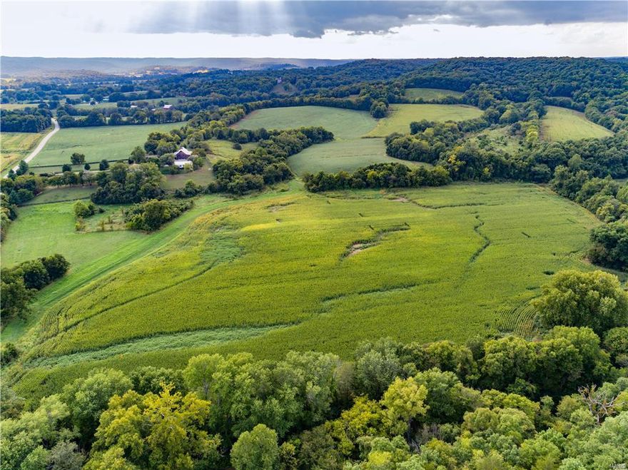 ***This listing contains 3 tax parcels.  631710A000, T071300046 and 629790A000***  A very rare find in the Daniel Boone valley.   This one of a kind 163 +/- acres offers spectacular views, approx 70 acres of heavy woods for great hunting and approx 90 acres of crop ground.  This property has endless possibilities.  This property is ideal for a private estate or family estate is only 20 minutes from the Chesterfield Valley area.  A MUST SEE!!!!