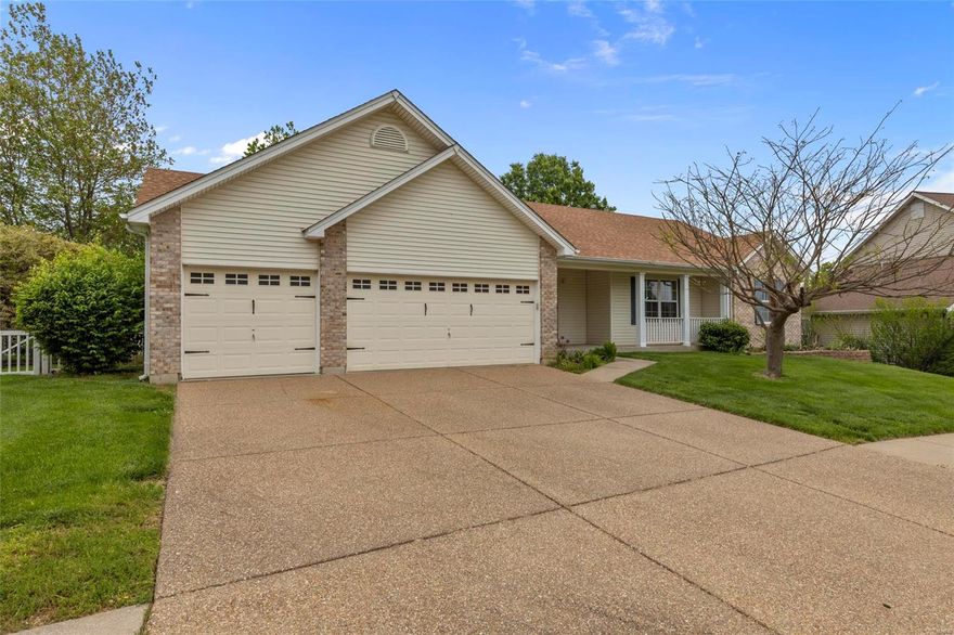 Welcome Home! Great atrium ranch with over 3300 sq ft of finished space AND a 3 car garage! The seller has prepared this home beautifully for its new owners! Wood laminate floors greet you in the foyer and carry through the huge vaulted great room with atrium windows, kitchen and breakfast room. The open kitchen offers white cabinets, SS appliances (fridge stays!), new granite counters and white subway backsplash. The breakfast room slider leads to the composite deck and large fully white vinyl fenced yard. Master suite with full bath and walk in custom organizer closet. The secondary bedroom and flex room (perfect as a dining rm, office, or 3rd bedroom) share the hall bath with updated fixtures and flooring. Downstairs to the bright LL with large rec room (electric fireplace stays), 2 huge added bedrooms/sleeping rooms and full bath. Main floor laundry with new floors, storage room, over sized 3 car garage, aggregate driveway complete this great home. See it today before it is gone!