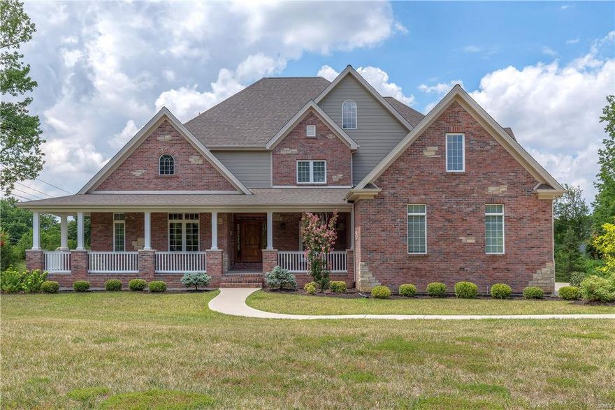 A luxurious three year old estate is carefully and conveniently placed in Creve Coeur, close to most of the coolest St. Louis attractions!  This home awaits the most distinguished buyer that appreciates the fine millwork and attention to detail crafted by the custom builder.  Imagine sitting on your front porch watching the summer rain fall or easily entertaining guests with 7000+ sf spread over three levels.  As you scroll through the photos, you will find that each family member has ample space for the privacy they desire, while allowing numerous gathering areas for game night or watching your favorite movie together.  If fantastic schools are on your wish list, you have found the most ideal location with numerous highly rated private schools that are within minutes, while also being located in the Parkway school district, one of the top in the state. 
Ideal location, fine details, amazing schools…this is the place you have dreamed of!