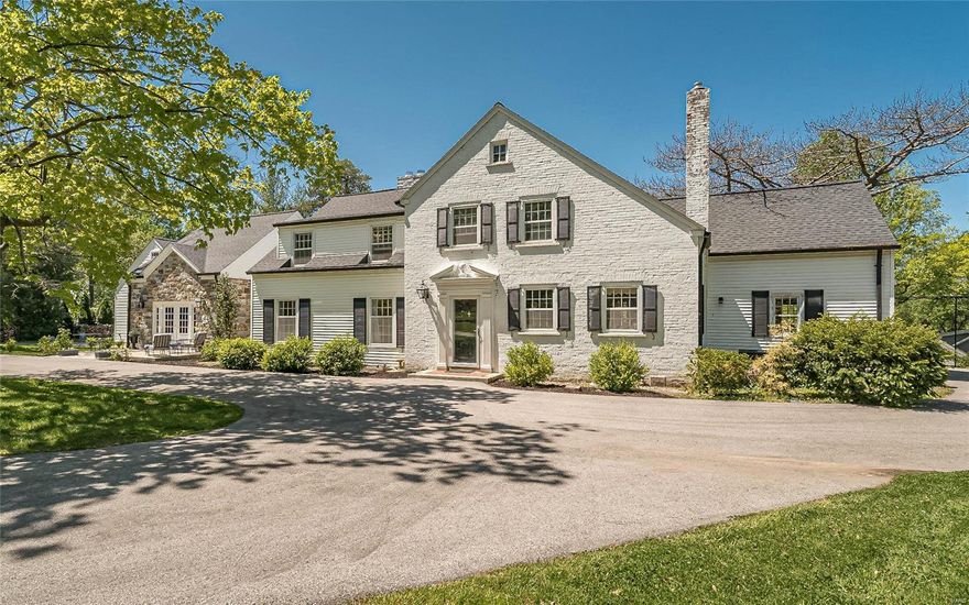 One of Frontenacs most desirable properties is the location of this fabulous 1.8 acre opportunity.  This beautiful property is the combination of two parcels and sits ideally on Geyer road among many of Frontenacs finest luxury properties.  The current owners have begun a renovation which includes a spectacular addition including expansive ceiling heights, 3+ oversized garage, stunning Great room, sophisticated home office with exterior entry, luxurious spa like bath and new landscaping.  The original home is ready for the next owners renovation.  The original homes renovation requires redesign of the original kitchen, baths and incorporating the no longer used two car garage space to meet the buyers needs.  The 2nd floor is also spacious and ready to be redesigned. Both baths on second floor in need of repair/remodel.