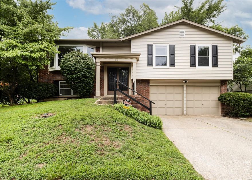 This 3 bedroom, 2.5 bath home offers 1844 square feet of living space. The home has been well maintained and is move-in ready. It's just waiting for your personal touches. The large and open living room/dining room has a sliding glass door to the patio and large, level, fenced back yard. Master bedroom has it's own full bath, 2 bedrooms and a full bath complete the main floor. The lower level consists of a large family room with wood burning fireplace, laundry room with washer and dryer included, a half bath and access to the garage. This is a wonderful neighborhood with sidewalks, street lights and an elementary school right in the subdivision.