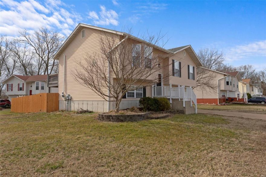 This is a very beautiful, well maintained home.  The lot is huge & level with a new privacy fence wrapping the backyard.  The main floor opens up to a large family room with vaulted ceilings and a bay window.  This space feels really open and connects to the dinning area and kitchen.  The back deck connects really well to the dining room and kitchen so it is perfect for grilling & entertaining.  You will love the master suite!  Downstairs has a lot of potential for expanded living space, a 4th bedroom, or finishing off the existing roughed in plumbing that would make it really easy to add a full third bathroom.  A walkout basement really makes the backyard convenient and a shed offers a lot of extra storage.  We hope you enjoy this home as much as the current owners!