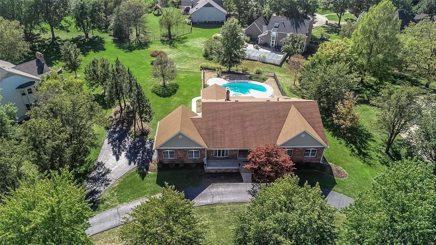 GREAT OPPORTUNITY TO OWN THIS WONDERFUL CUSTOM RANCH STYLE HOME! 4+BEDROOM & 4 BATHS!  4500 SQUARE FEET OF LUXURIOUS LIVING AREA! EXECUTIVE HOME IN SOUGHT AFTER WILSON FARM ESTATES! IMPRESSIVE BEAUTIFUL SETTING! CIRCLE DRIVEWAY! NEWER HARDWOOD FLOORS THROUGHOUT THE MAIN FLOOR! RENOVATED COOK’S DREAM KITCHEN W/CERAMIC FLOORING, UPGRADED CABINETS, GAS COOKTOP, & GRANITE COUNTERS! FRESHLY PAINTED INTERIOR! MASTER BEDROOM SUITE W/ACCESS TO THE HEATED SALTWATER INGROUND POOL NEWLY RESURFACED W/ PEBBLE TEC & THE DECKING WAS NEWLY RESURFACED W/ KOOL DECKING & COPING! POOL IS LIKE NEW! SUNROOM 19X17 OVERLOOKS THE POOL! RENOVATED MASTER BATH W/NEWER WHIRLPOOL TUB, SHOWER DOORS, FULL HEIGHT CABINETS, FLOORING, SURROUNDS & GRANITE COUNTERS. ALL OTHER BATHS ARE UPDATED ON THE MAIN FLOOR! FINISHED LOWER LEVEL W/17X15 FAMILY ROOM & 27X24 RECREATION ROOM. PLUS A 5TH BEDRM & FULL BATH. ALL YOU NEED TO DO IS MOVE IN! NOTE: SUNROOM IS NOT INCLUDED IN TAX RECORDS! Additional Rooms: Sun Room