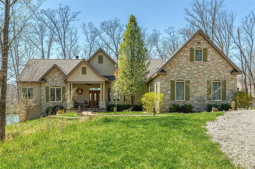 Lake Alpine with the views, crystal blue waters & waterfront that you desire on this prestigious lake at Innsbrook Resort! 4 acres of privacy, you'll love the entrance & curb appeal of this charming home that is perfect as either a full-time residence or a wonderful vacation home. Newer custom home sits at the north end of the lake near the Konstanz Gate for easy in/out access. Beautiful open space with amazing views from all the main rooms of the home, including the master bedroom suite. Entertaining kitchen, separate dining room, great room w/stone fireplace and a sunroom that is the go-to relaxation space (unless you prefer the lakeside hammock). Large yard for play and fun is easy to maintain as most of the lot is in its natural state. The lower level of the home features plenty of rec space + addtl bedrooms and full bath. Workspace, art room and geothermal HVAC throughout the home.  Don't miss out on this waterside luxury that could be yours just in time for summer's kick off! Additional Rooms: Sun Room