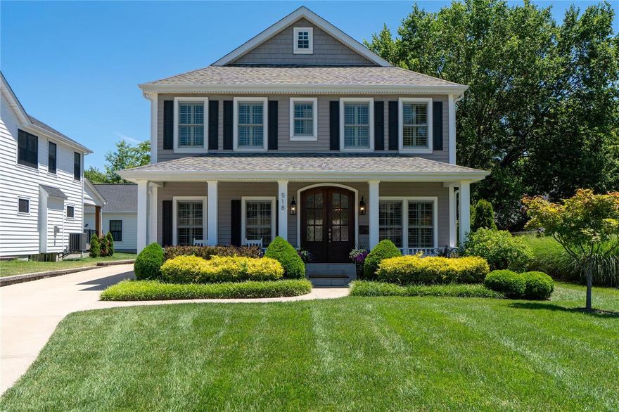 Nestled in a tranquil cul-de-sac, this distinguished home boasts the spaces and quality that Kirkwood buyers expect. Enter through arched doors into a spacious 5-bedroom, 4.5-bath residence with crown molding, wainscoting, and hardwood floors. The dining room and butler's pantry lead to a gourmet eat-in kitchen with a large center island and cozy eat-in banquette. The great room, with a gas fireplace and custom built-in bookcases, offers an inviting space for gathering. A main floor office with glass pocket doors provides an ideal workspace. Upstairs, the Primary suite features two walk-in closets and an ensuite with double vanities, a soaking tub, and a separate shower. The 2nd floor also has a laundry room, two bedrooms with a shared dual-access bath, and an ensuite 4th bedroom. The lower level includes a rec room, 5th bedroom, full bath, and storage. A covered porch and patio enhance outdoor living. Oversized 2-car garage, irrigation, and a short walk to downtown Kirkwood.