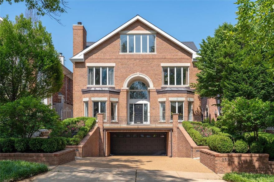 Outstanding Old Town Clayton home offering approx. 5,986sqft with dramatically designed open floor plan and elevator to all floors: soaring two story entry w/marble flooring opens to living room w/fireplace & dining room, both with 10' ceilings, two story great room w/herringbone wood floor & fireplace, gourmet kitchen w/custom cabinetry, center island, full size Subzero refrigerator, full size Subzero freezer, 2 dishwashers, Gaggenau double ovens, breakfast area, spacious master suite w/vaulted ceiling and leads to beautiful yard & pool, his/her master baths, walk-in closets, laundry room/pool bath also leading to yard & pool completes the main level. Second level: balcony overlooking entry hall & great room, 3 additional en-suite bedrooms, 2nd laundry room. Third level: large family room w/cathedral ceiling & skylights, game room, office/possible bedroom 5 w/wall of windows, full bath. Lower level: recreation area, cedar closet. Oversized 4+ car garage. Walk to shops and restaurants!