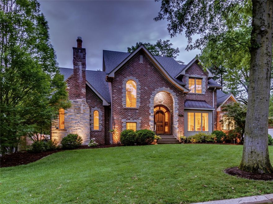 Showings begin 8/7/2020.  Available for the first time, stately custom built two story 4+ bedroom, 4 1/2 bath home in coveted Clayton Gardens with over 5100 square feet of living space.  Beautifully designed and meticulously cared for by the original owners and featuring a first floor master suite, impressive two-story entry foyer, custom mahogany entry door, two gas fireplaces, second floor guest suite, custom cabinetry throughout, and spacious finished lower level with 5th bedroom, full bath, family room with kitchenette.  You will enjoy the attached 3 car heated rear entry garage, easy access to the private lush terrace from the master bedroom and open concept kitchen, great room and breakfast room.  Included in MLS is a comprehensive list of this homes outstanding features.  Located a short walk to the Shaw Park gardens and pool and near all that downtown Clayton has to offer.  This luxurious lifestyle awaits you.