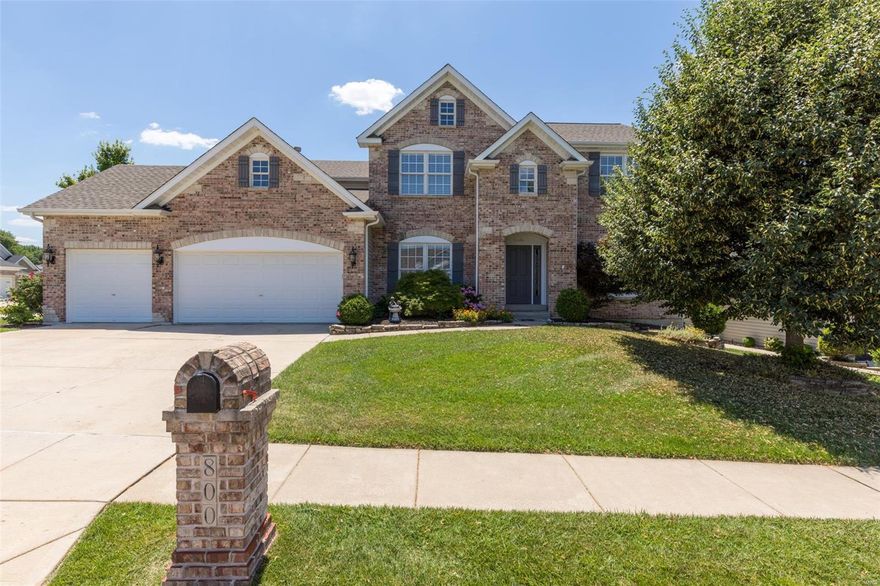 Back on the Market**No fault of the Seller**This stunning T.R. Hughes built home in prestigious St. Andrew Village is loaded with features galore.  Starting w/Anderson windows, some fresh paint and a two story great room w/fireplace, travertine stone  floors, 42" Kitchen custom cabinets w/crown molding, Jenn-air appliances, center island w/granite top, walk in custom pantry, & vaulted hearth room w/hardwood flooring.  The large main floor master suite w/bay window, luxury bath w/adult height vanity, separate shower, jet tub & walk in closet.  Starting to the upper floor w/a spindled stairway & side lights, all newer carpet 8/20, 4 bedrooms, 1 private bath  and 1 jack N jill bath.  A composite deck w/stairs leads to a fenced yard.  The walk out lower level includes rough-in bath, pump/pit,  silent flooring, 2 furnaces, 2 water heaters and loads of storage.