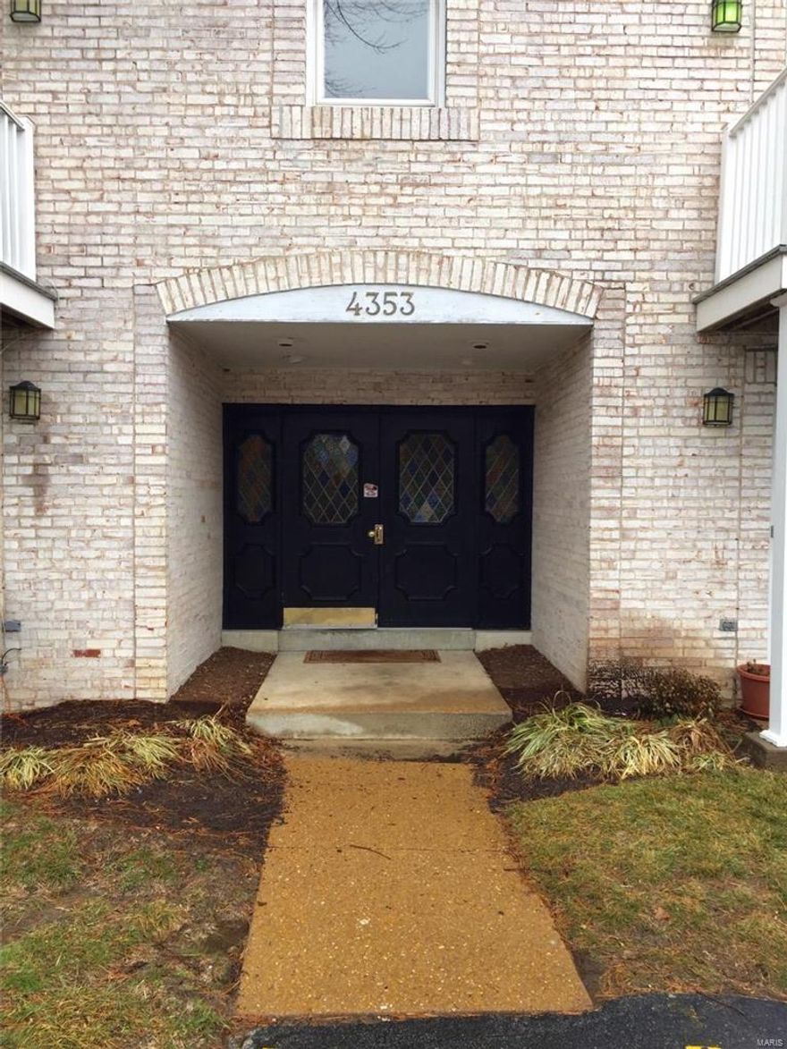 Back on Market with no fault from Seller! Beautifully updated 2 bedroom/ 2 full bath condo in great location in the heart of South County! Major systems updated- 2016 new plank flooring throughout and new stove & exhaust hood.  2013 - furnace, A/C, water heater, and electric panel box. Ready for your downsizing or as a turn-key investment property. Large master suite will fit king size bed w/it's own full bathroom and a walk-in shower, updated kitchen applies stay and a dining room leads to the balcony. Located on the 2nd level with a reserved parking spot out side your front door. Shared washer and dryer in building. Nice Pool and clubhouse included in condo fees of $207 per month. HWA  $480 Platinum Home Warranty included! Passed St Louis County Occupancy! Location: Suburban, Upper Level