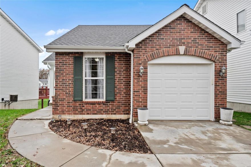 Welcome to 230 Tyndale Dr, a charming ranch-style villa in O’Fallon. This 3-bed, 2-bath home offers a bright, open layout w/modern touches. The main level features vaulted ceilings, a ceiling fan & LVP flooring in the living room, complemented by neutral paint. The kitchen boasts SS appliances & flows into the dining area. The primary bedroom includes a sitting area, vaulted ceiling, 2 large closets & private access to a full bath w/a tub/shower combo. A 2nd carpeted bedroom has a ceiling fan & sliding-door closet. Main-floor laundry & attached 1-car garage add convenience. The finished LL includes a family room, 3rd bedroom, full bath, kitchenette w/open shelving & 2 flex rooms perfect for an office or gym. LVP flooring & sliding glass doors lead to a deck & patio, ideal for relaxing or entertaining. Built in 2003, this well-maintained home offers style, flexibility & comfort. Schedule your showing today! Location: Detached