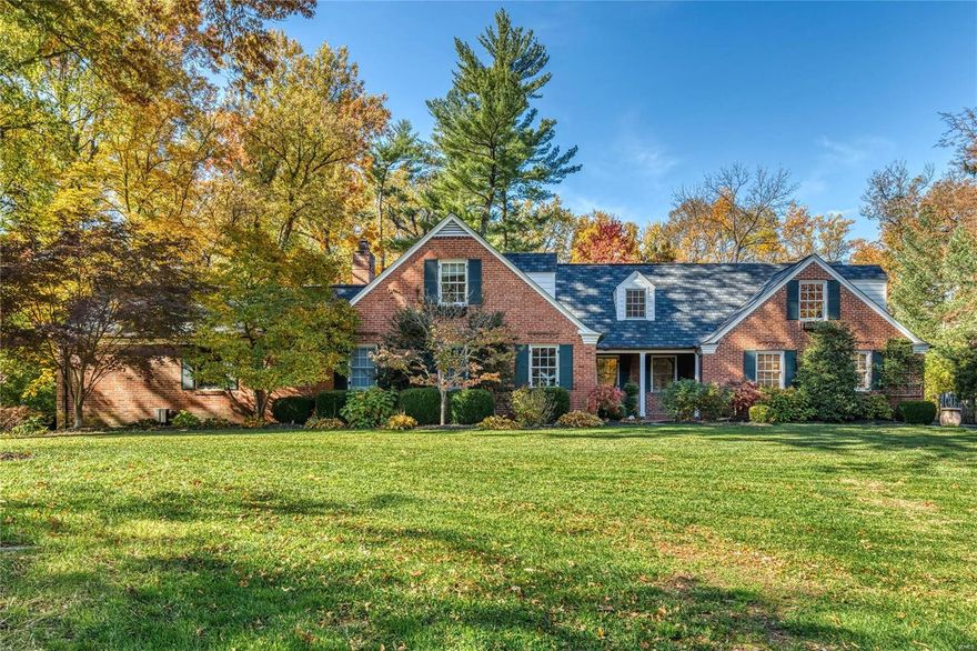 This beautiful home located in Ladue is just under 5000sf & is a visual delight from beginning to end. The abundance of windows allows nature's spotlighting throughout the interior.  The main floor offers a timeless French country chef's kitchen complete w/custom cabinets, center island/bar, stainless appl, double ovens  & it opens to the vaulted hearth rm w/a floor to ceiling stone fireplace.  The lux master ste includes a bay window, his/her closets, separate tub/shower and his/her sinks. There's also a living rm, dining rm, another family rm currently being used as a gym, mf laundry, a secondary bdrm currently being used as an office, a full bath & guest 1/2 bath. Other special features include hardwood floors, beamed ceilings, crown molding, fresh paint, new light fixtures, zoned hvac, an oversized rear entry garage & a new roof.  And then there's the breathtaking/private outdoor space complete w/an outdoor fireplace.  This home is great for entertaining and it just feels good! Additional Rooms: Mud Room