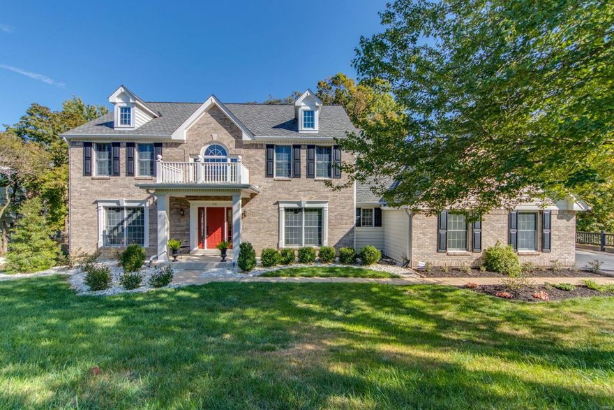 Stately Kirkwood traditional 2 story, 4BR, 3.5B home with oversized 3CG. This house has all there is to offer in the way of entertaining! Completely private oasis backing to Powder Valley Nature Park. Inviting 2 Story entry and camel back staircase is made for holiday photos. Gorgeous inlaid hardwood floors, crown molding and wood work are rich and warm. Open floor plan and flow is ideal for entertaining year round. Chefs kitchen, center island and breakfast room are perfect for everyday guest. Lovely formal dining room and living room make you the envy of all your friends and family alike. Spacious, vaulted master bedroom en-suite with deluxe master bath, walk-in shower, jetted tub, double bowl vanities and walk-in closet. 3 additional ample sized bedrooms and full bath adorn the upper level. Bonus walk-out lower level family room with wall of windows, sizable bar and rec room with fireplace. Two huge decks with an ideal spot for a hot tub. Level side play area. Additional Rooms: Wine Cellar