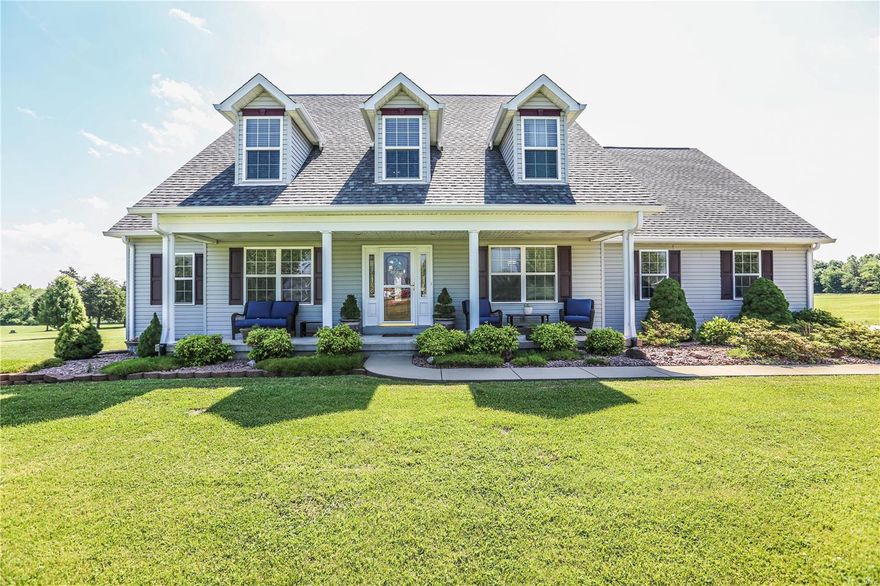 TRANQUILITY AWAITS! Pristine 4BR, plus 2 Extra Bonus Rooms, 5 BA, 4 car garage Ranch on 5 breathtaking acres in the Central school dist. MAIN LEVEL: Features hardwood throughout, Kitchen has plenty of beautiful Oak cabinets with granite countertops, island, huge eat-in kitchen, separate formal dining, office area, HUGE main floor laundry, floor to ceiling windows in the Great room for natural light.  The main floor master with large ensuite features double sinks, Jacuzzi tub, and every woman's dream walk-in closet. UPSTAIRS, features 3 total bd, plus 1 bonus room, 2 of the bedrooms share a Jack n Jill bathroom while the other bathroom has its own full bath as well. Downstairs is every man's dream! HUGE area for entertaining including, theater area, bar area, game area, full bath & extra bonus room,  SAVE THE BEST FOR LAST! You can exit from the main level to the large deck or lower level to the gorgeous outside living area with a firepit enclosed with granite and an above ground pool.