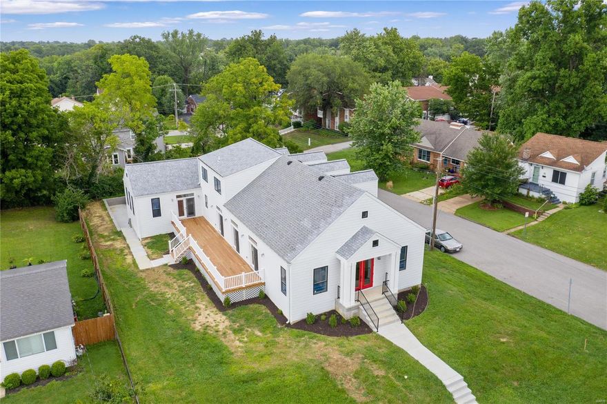 Rare find an amazing church converted into a one of a kind house in the heart of Kirkwood; features 5 BR, 5.5 baths, 3-car gar, 1/3rd acre, beautiful corner lot that backs to trees; Hardie siding, spectacular 20ft cathedral interior, exposing the original truss infrastructure,8ft dbl entry dr, pavilion-like great rm, Brazilian oak hardwood fl, a 2-way multicolor fireplace, custom light fixtures; open airy concept, Andersen windows, 3 sets of French drs  & strategically placed dormer windows bringing in light with a sky view!The gourmet kitchen boasts custom tiling, granite countertops, Viking & Bertazzoni app, Hansgrohe faucet, 2 dishwashers & 2 farmhouse sinks to complement the spacious island, walk-in pantry, an expansive deck & mother-in-law suite, pre-designed for elevator. Modern luxury MR suite w/ shower, freestanding bathtub, dbl sinks & grand walk-in closet; private media rm & a guest room. This grand house artistically captures comfort & luxury all in one beautiful design. Additional Rooms: Mud Room