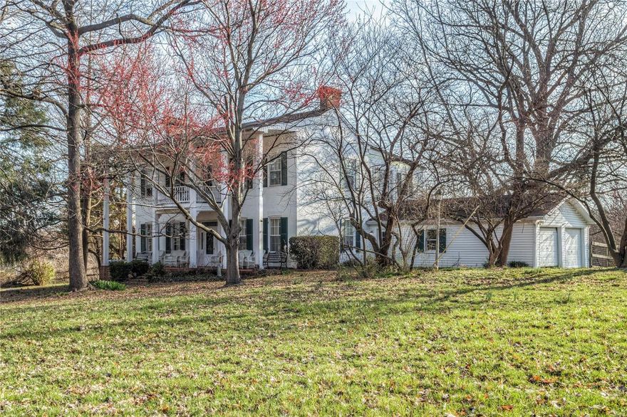 This 1852 Plantation Style home is looking for the right buyer.  Beautiful 4.19 acres conveniently located in desirable St Peters and Francis Howell School District.  This house has lots of potential and a great opportunity for the savvy investor; rather you restore this home to its original Splendor or pursue unique business opportunities, this may be the property you've been looking for. Additional Rooms: Sun Room