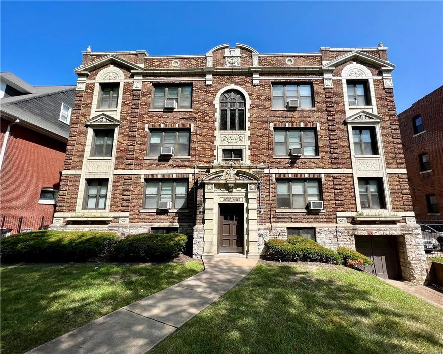 24 Heat-Furnished Studio Apartments in a Prime Location. Steps from Forest Park, MetroLink, and many Prestigious Universities, Hospitals and Businesses, including Washington University School of Medicine, Saint Louis University, the St. Louis College of Pharmacy, Barnes Jewish Hospital, and Cortex Station. Majority of 24 Units have been Renovated in last 10 years, with 8 Units (3rd floor) featuring Beautiful Arched Ceiling Beams. 10 Surface Lot Parking Spaces in back. Value Add Potential: Add Washer & Dryer In-Unit, Modernize Kitchen & Bathroom, Customize Large Closets.