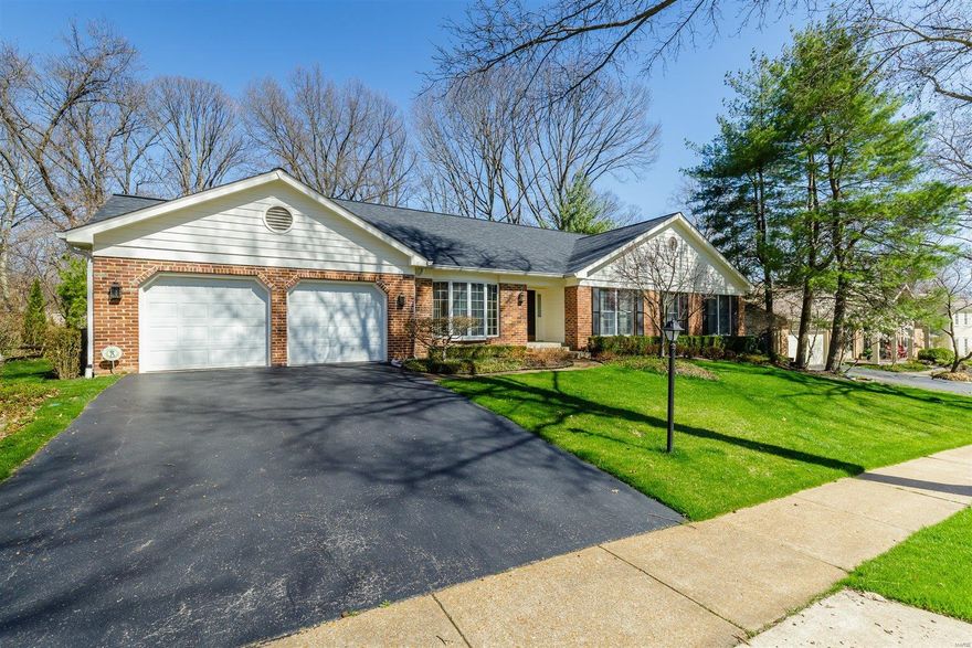 Beautiful Chesterfield Ranch home just waiting for you to make it yours! This 4 bedroom home is nestled in a quiet cul-de-sac and backs to a wooded area for maximum privacy! Located in the highly rated and much sought after Green Trails Elementary district as well as Parkway Central High School. The possibilities are nearly endless to put your touches on this home!